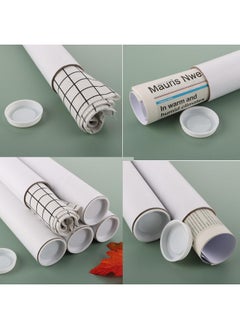 FVIEXE 20 Pack Mailing Shipping Tubes, 2 X 12 Inch Cardboard Mailing Tube With Caps Shipping Poster Tubes For Artwork, Blueprint, Document Storage, White  - Image 5