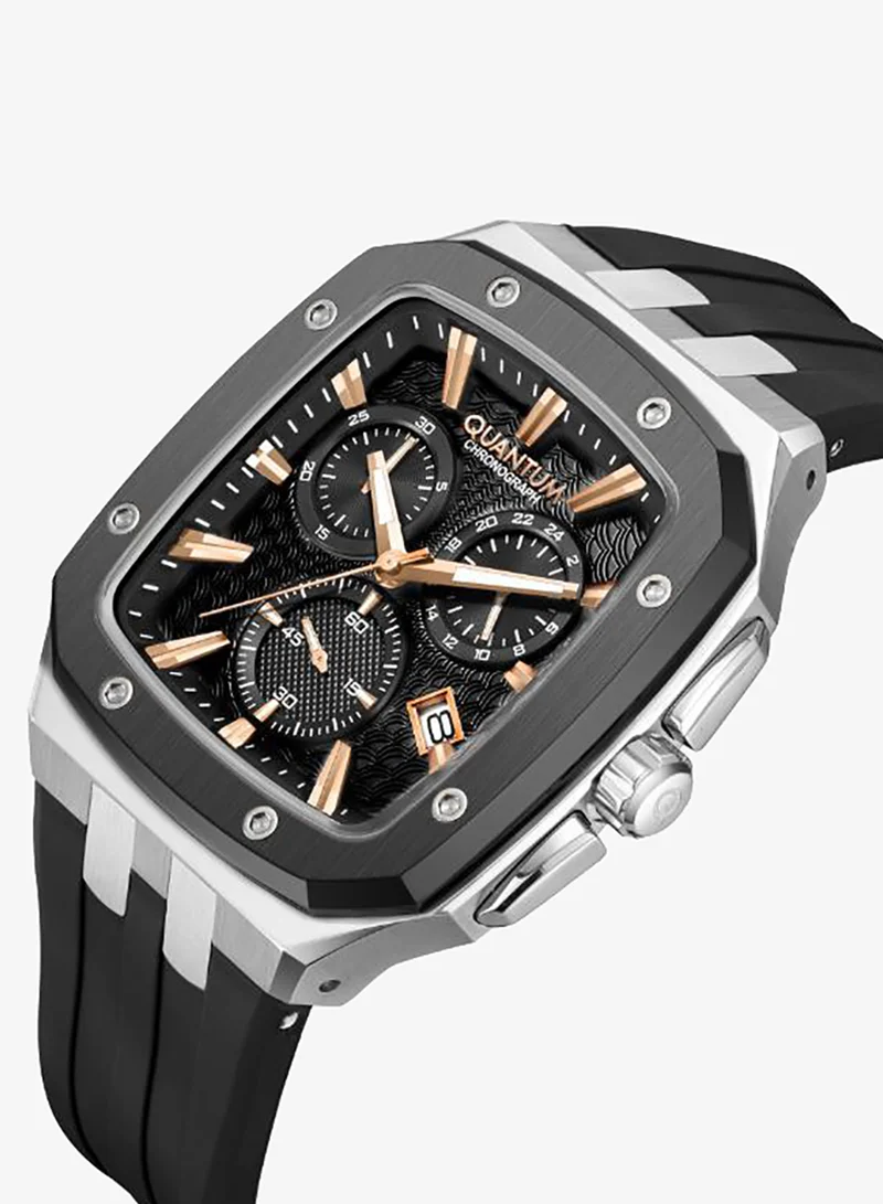 Quantum Men's Silicone Analog Watch HNG1033.552 - 44 mm
