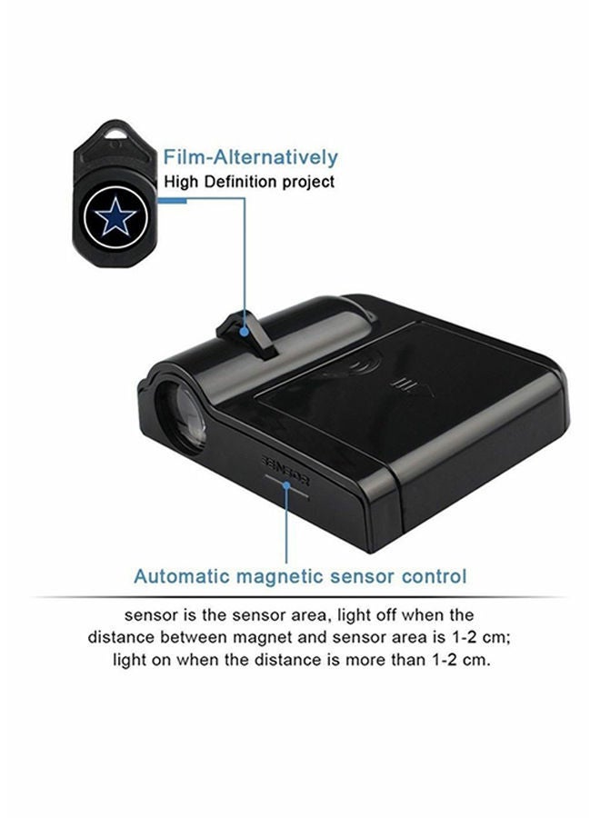 2-Piece LED Car Door Nissan Logo Projector Shadow Light Set - Image 2