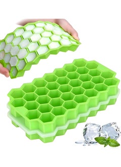 Mini Silicone Ice Cube Tray Reuse Honeycomb Design With Lid For Easy Freezing And Keeping Drinks Fresher For Longer In The Freezer