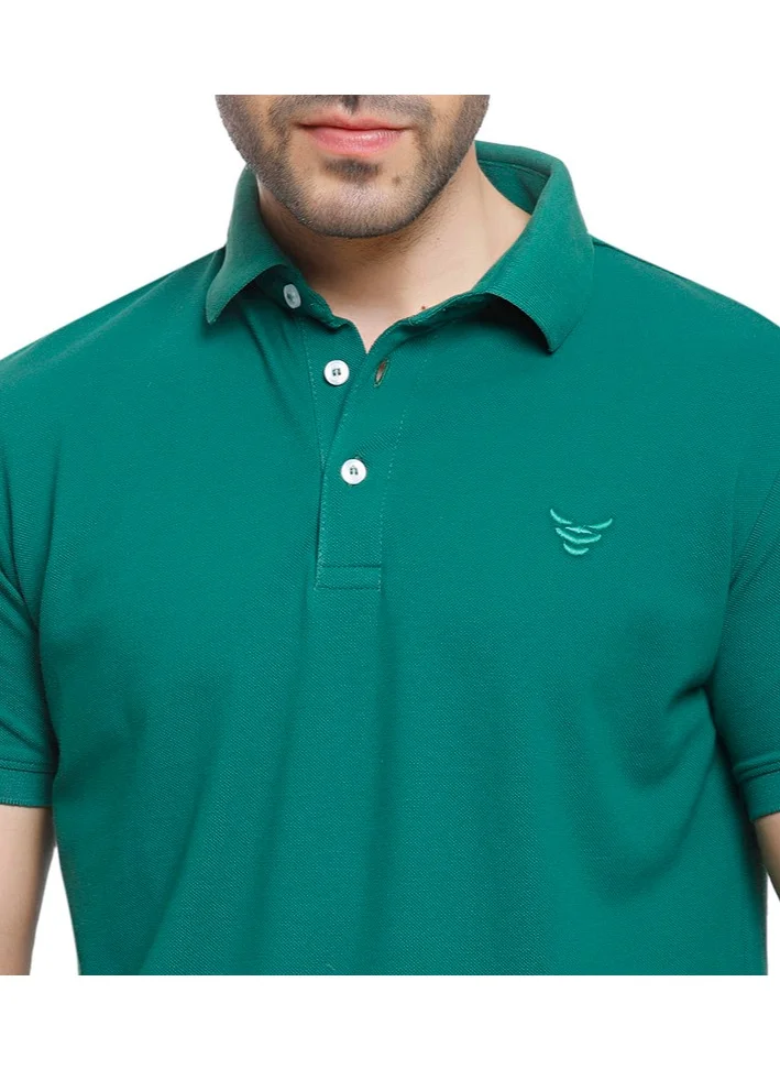 Coup Coup - Solid Polo-Shirt with Short Sleeves