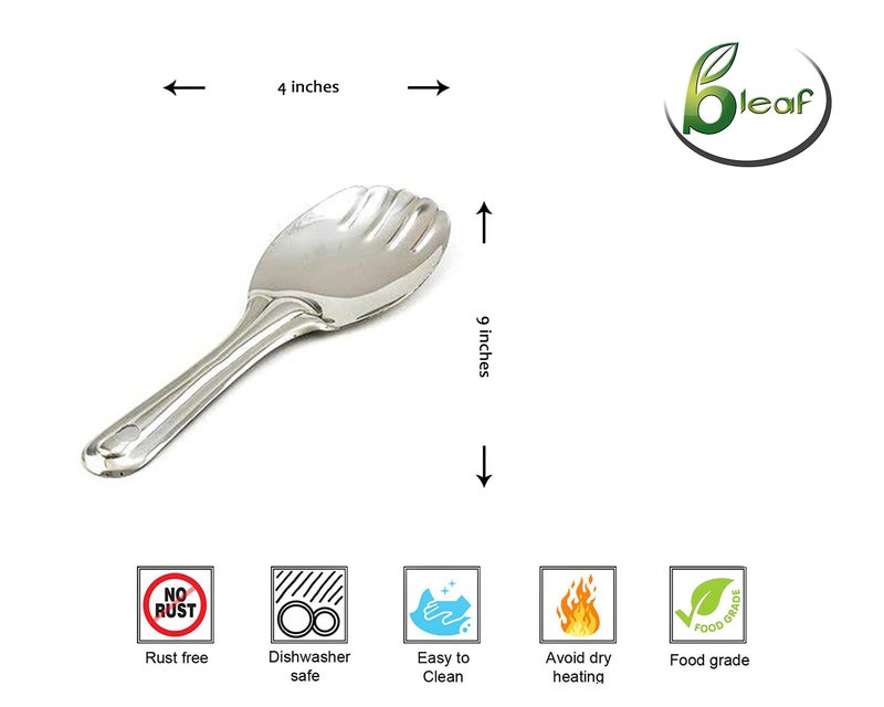 BLeaf Stainless Steel-Rice Serving Spoon/Ladle - Image 3