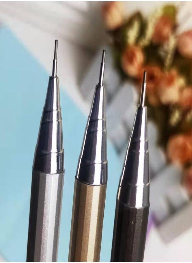 Definite Art Odeme Mechanical Pencil with Full Metal Body for Students Kids School College Office Bank Use (Pack of 3 Pencils & 3 Lead Box) (0.5mm lead) - Image 5