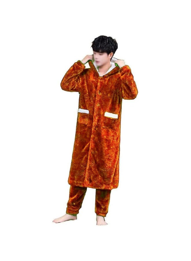 Two-piece fur pajama set