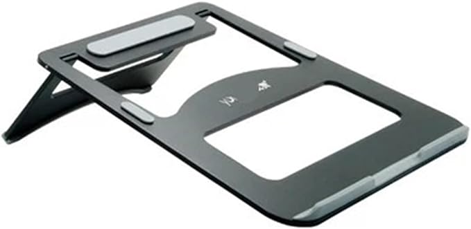 Portable Aluminum Laptop Stand Foldable Ergonomic Cooling Stand Black - Image 1