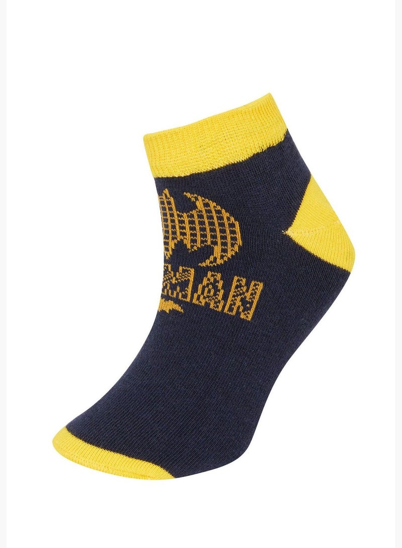DeFacto Boy Batman Licensed Cotton 3 Pack Short Socks  - Image 3