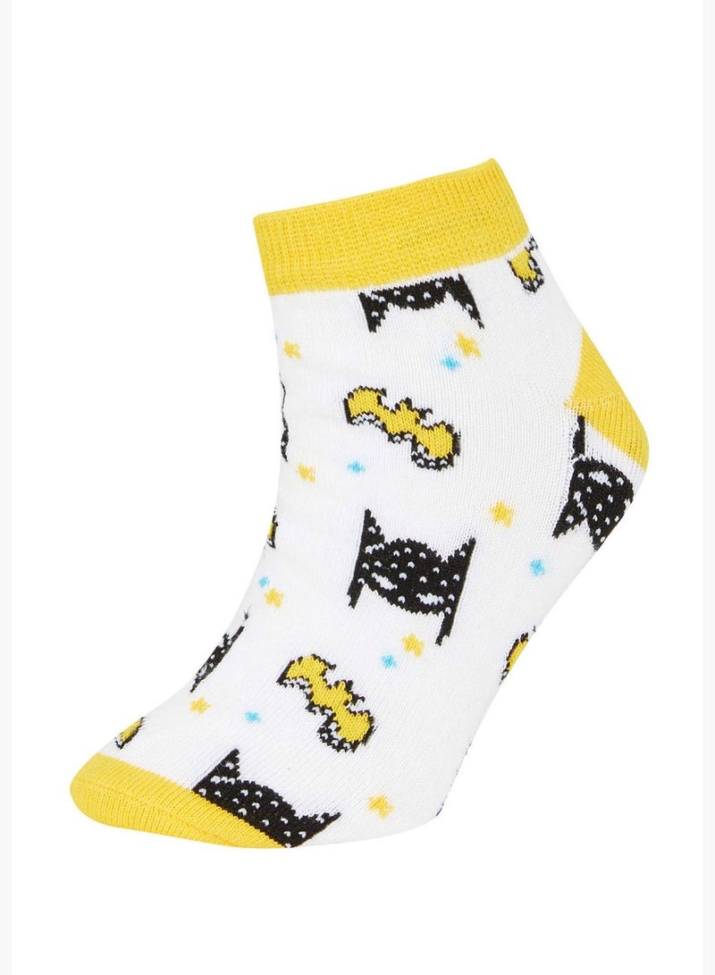 DeFacto Boy Batman Licensed Cotton 3 Pack Short Socks  - Image 2
