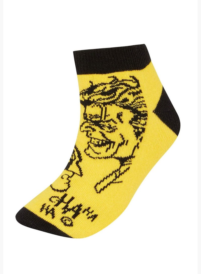 DeFacto Boy Batman Licensed Cotton 3 Pack Short Socks  - Image 4