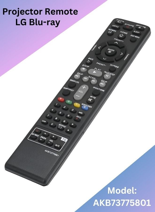 Theater Remote Control For LG Blu-ray DISC Home  System DVD Home Theater Model AKB73775801 Projector Remote Compatible with LHB655 S65T1-S S65T1-C S65T1-W BH5140S S54S1-S S54T1-W BH5440P - Image 2