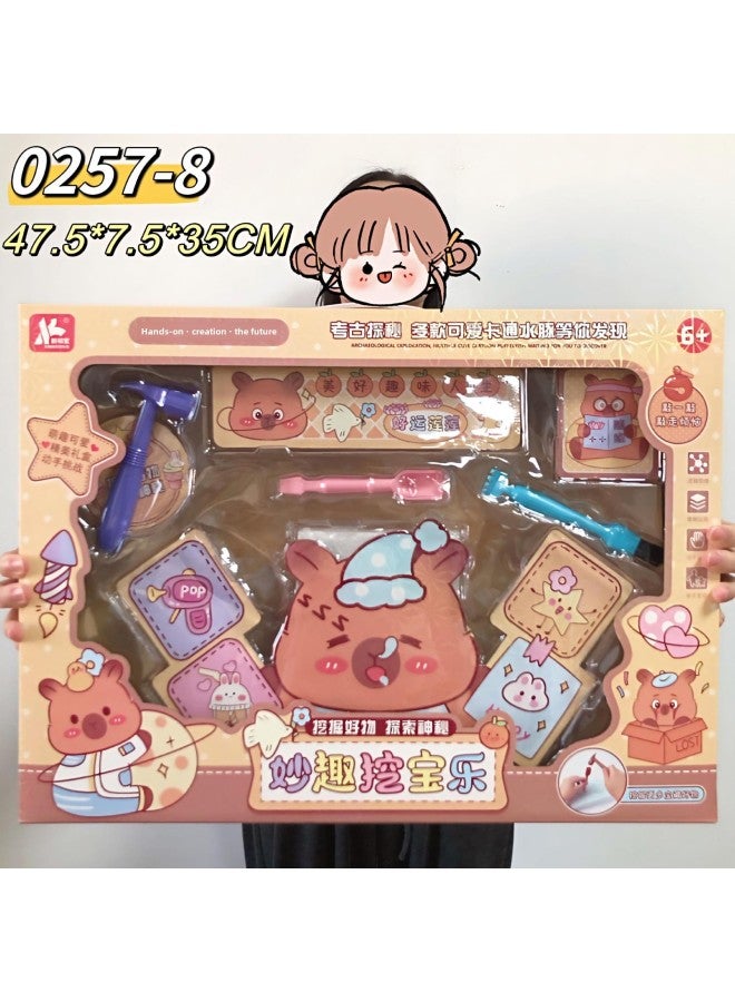 Training Institution Renewal Gift Archaeological Excavation Dinosaur Toy Plaster Doll Handmade DIY Creative Production Toy-Color:Insect Excavation - Image 2