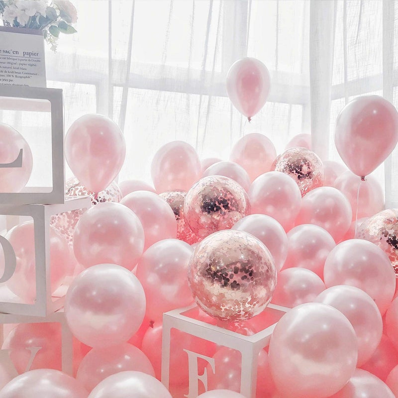 Neo LOONS® 100 pcs 5" Pearl Light Pink Premium Latex Balloons - Great for Kids, Adult Birthdays, Weddings, Receptions, Baby Showers, Water Fights, or Any Celebration - Image 3