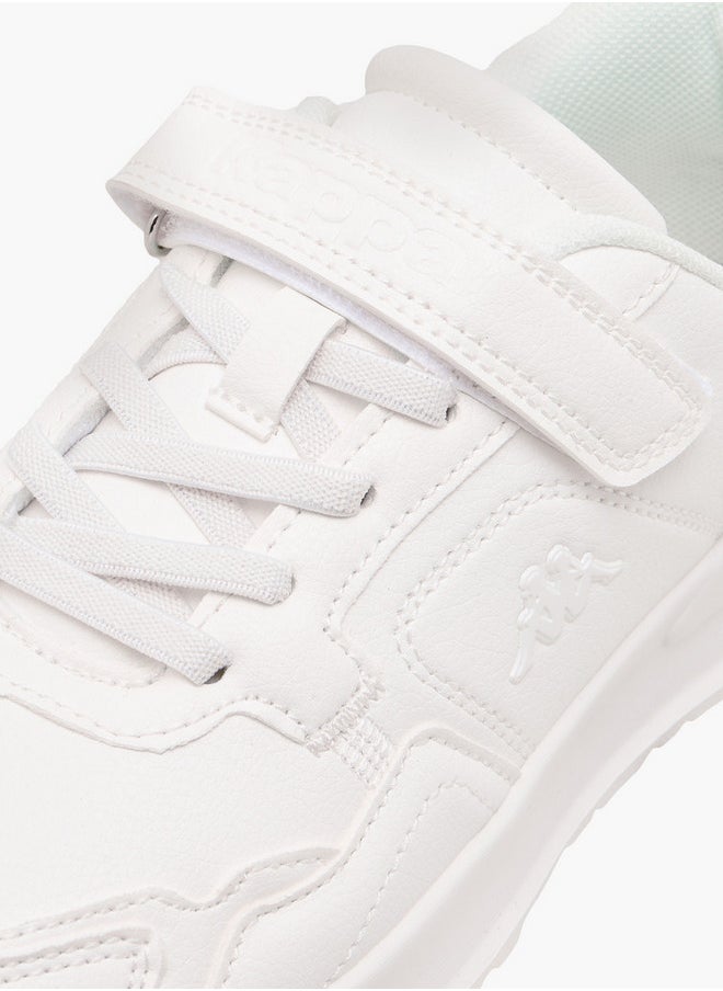 Kappa Boys' Logo Detail School Shoes with Hook and Loop Closure  - Image 4