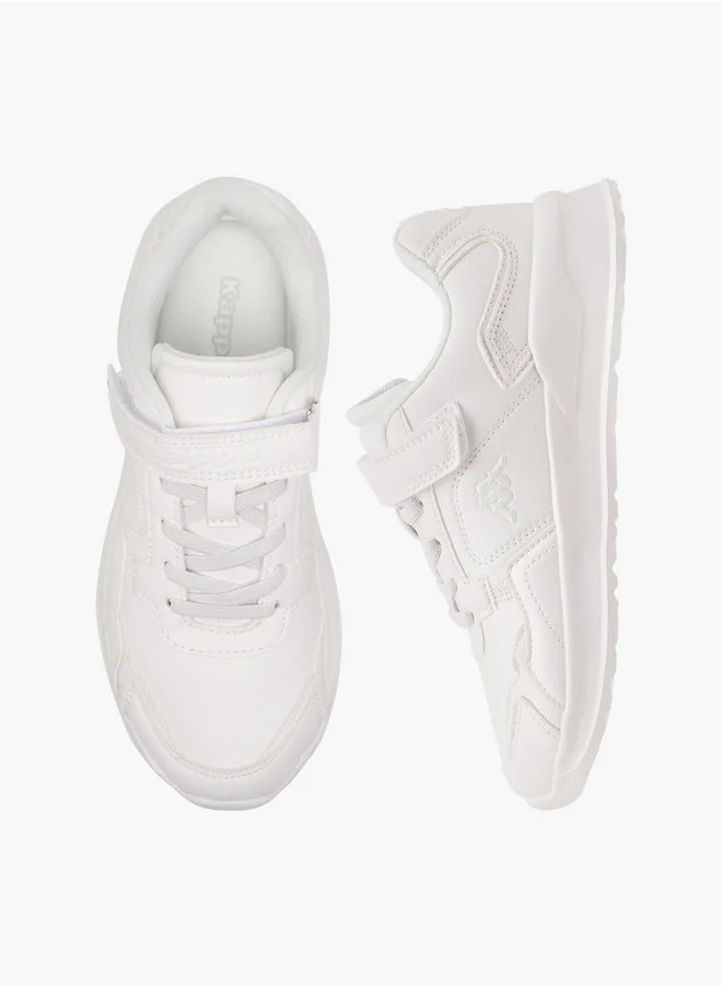 كابا Boys' Logo Detail School Shoes with Hook and Loop Closure