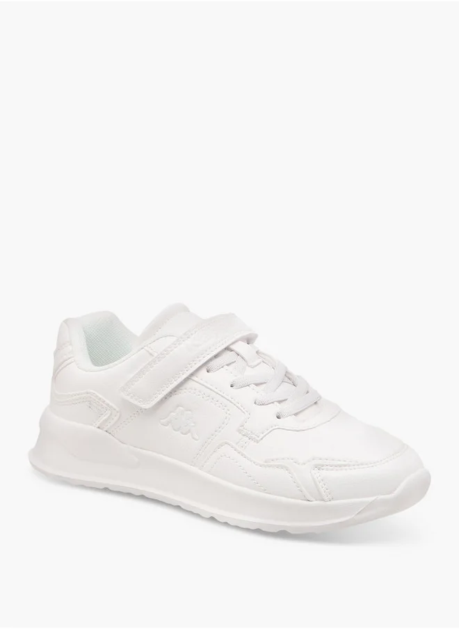 كابا Boys' Logo Detail School Shoes with Hook and Loop Closure
