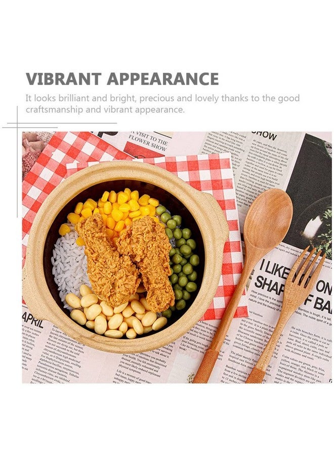 Hemoton Home Decor Home Decor Realistic Food Fried Chicken 6pcs Fake Fried Chicken Legs Simulation Drumstick Decorations for Kitchen Home Decoraciones para Salas De Casa Wallet Keychain - Image 4