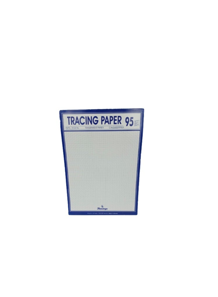 Flamingo Tracing Pad A4 95 Gsm 50 Shts A4 Signature Tracing Paper Pad White - Image 2