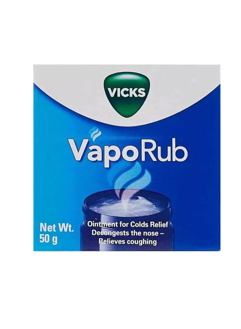 Vicks VapoRub Vicks Vapo Rub Ointment for Colds Relief and Relieves Coughing- 50 gm - Image 2