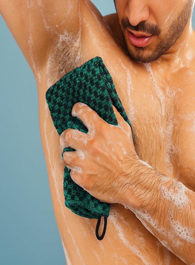 Yiclick Dual-Textured Exfoliating Washcloth Towel - Back Scrubber for Use in Shower Bath, Exfoliating Body Scrubber Exfoliator, Japanese Exfoliate Loofah Lufa Sponge Wash Cloth for Women Men - Image 5