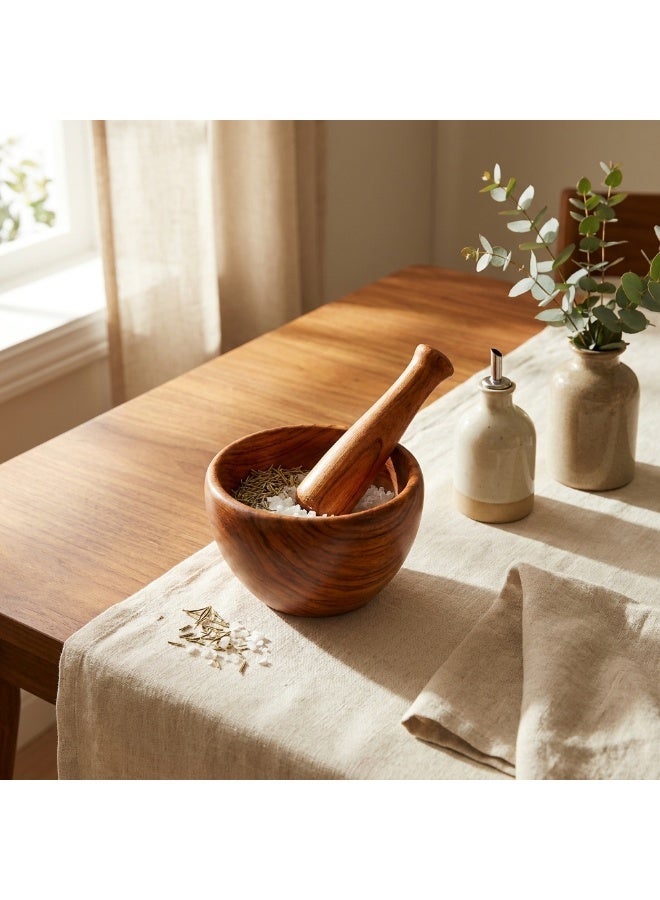 Rose Wood National هاون ومدقة من خشب الزان الطبيعي - Image 1