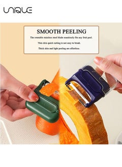 2 piece Vegetable peelers Portable peeler Fruit peeler magnetic peeler Vegetable Potato Peelers Potato peeler for kitchen Mini Portable Fruit Knife for Travel Camping (Green&Blue) - pzsku/ZF32CA784AFF71FE0654CZ/45/_/1692005273/b00138f7-958c-4ba4-bb8e-95fd0fe51eda