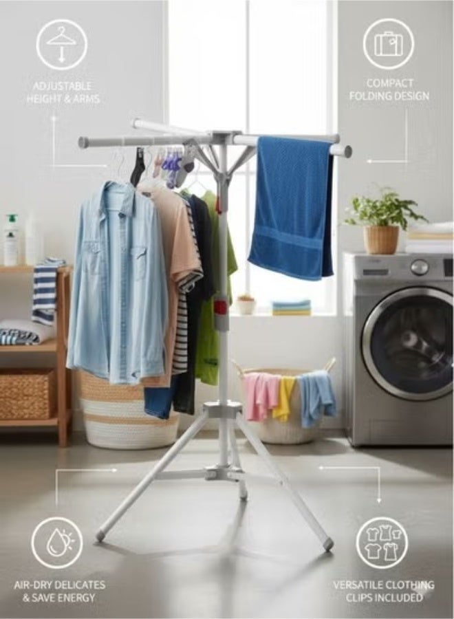 ZEESQUARE Premium Foldable Clothes Drying Stand | Space-Saving Laundry Drying Rack - Image 3