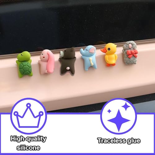 Zytiqt 12Pcs Car Decoration Items Interior, Miniature Car Dashboard Accessories Toys, Cute Mini Cartoon Auto Toy for Dashboard Decor, DIY Crafts and Gift Giving - Image 3
