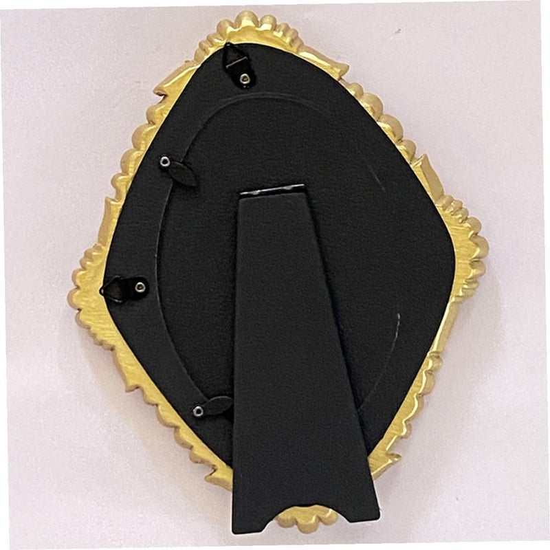 Healifty Vintage Resin Picture Frame Ornament Antique Decorative Photo Frame for Tabletop and Wall, Retro Style Resin Material, Home Décor for Bedroom and Living Room Display - Image 4
