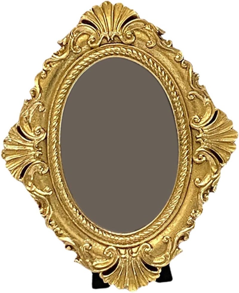 Healifty Vintage Resin Picture Frame Ornament Antique Decorative Photo Frame for Tabletop and Wall, Retro Style Resin Material, Home Décor for Bedroom and Living Room Display - Image 1