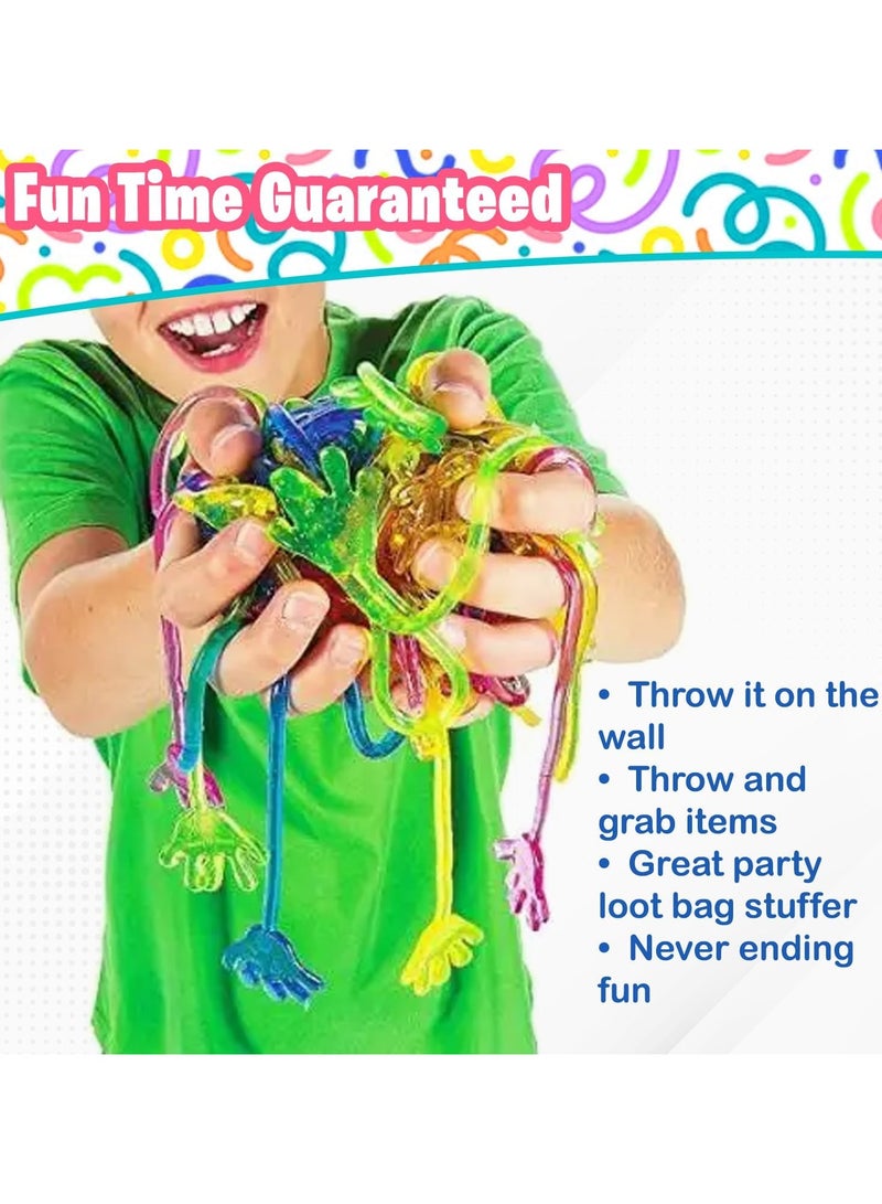 المنزل الذكي هوم سمارت لزجة اليد ألوان متنوعة للأطفال أصابع لزجة الأيدي تململ لعبة حسية لصالح الحفلات 12 قطعة - Image 4