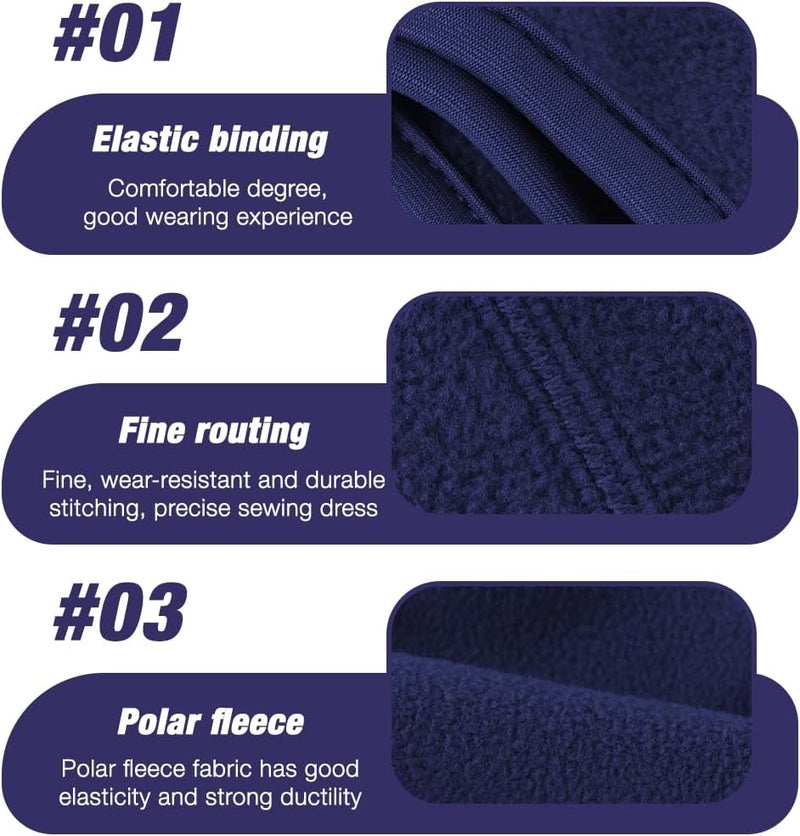 Komake Ear Warmers Headband, Fleece Earmuffs Running Headband Winter Ear Covers Moisture Wicking Ski Sport Headband for Men & Women (19.2 inches, One Size, Cycling) - Image 4
