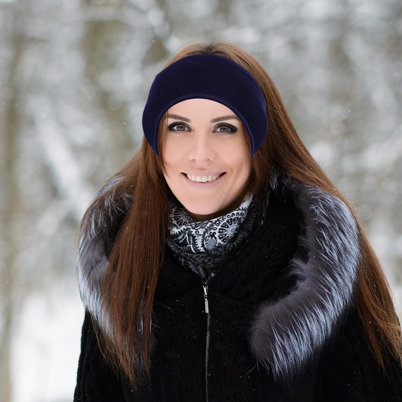 Komake Ear Warmers Headband, Fleece Earmuffs Running Headband Winter Ear Covers Moisture Wicking Ski Sport Headband for Men & Women (19.2 inches, One Size, Cycling) - Image 5