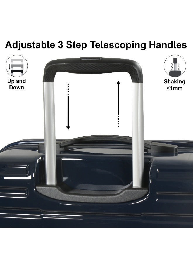 إيمينينت حقيبة سفر بعجلات للجنسين من ماكرولون خفيفة الوزن مع قفل  أزرق سماوي - Image 4