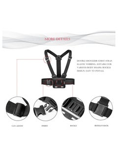 Y&D Camera Chest Mount Strap Harness for DJI Osmo KASTWAVE Adjustable Cell Phone with Sports Installation Bracket kit Mobile Backpack Clip Holder  - Image 2