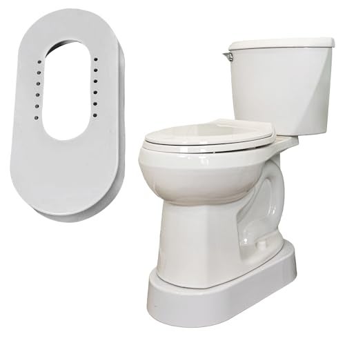 Toilevator Toilet Riser - 3.5" High Toilet Riser Base for Handicap and Elderly, Extra Tall Toilet Seat Elevator, 500 lb Capacity, Easy Install Toilet Seat Riser, Compatible with Standard Toilets - Image 1