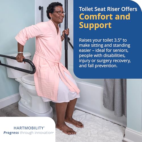 Toilevator Toilet Riser - 3.5" High Toilet Riser Base for Handicap and Elderly, Extra Tall Toilet Seat Elevator, 500 lb Capacity, Easy Install Toilet Seat Riser, Compatible with Standard Toilets - Image 5