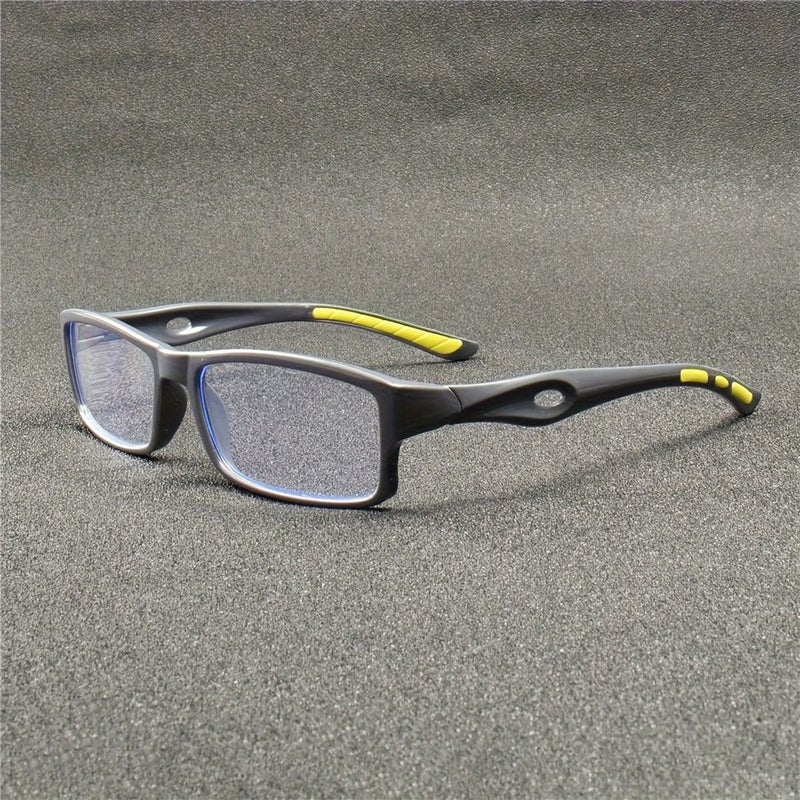 3 Pairs of Reading Glasses With Retro Square Frame And Yellow Red Accents For Daily Use - Image 2