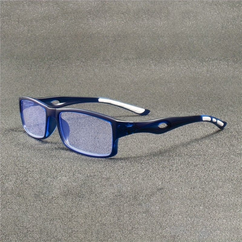3 Pairs of Reading Glasses With Retro Square Frame And Yellow Red Accents For Daily Use - Image 4