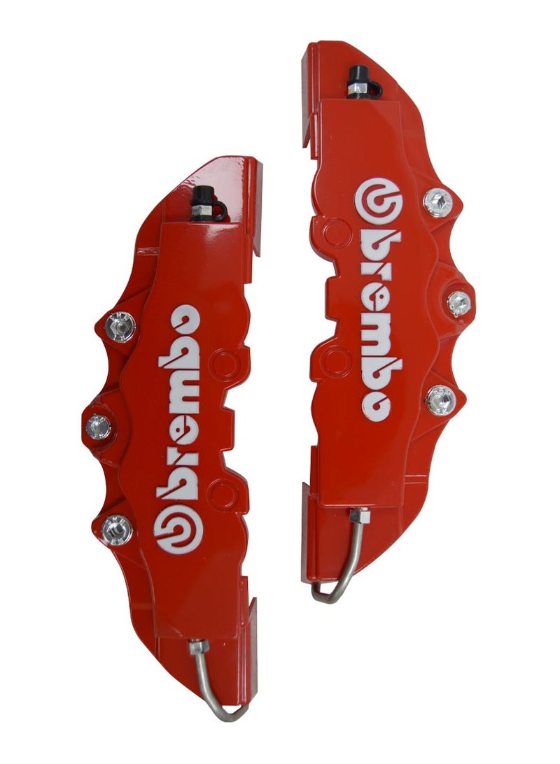 Universal Car Brake Disc, Caliper Cover, Red 2Pcs