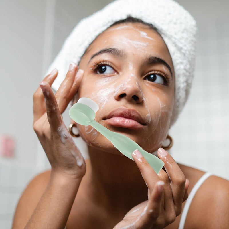 Manual Face Cleansing Brush Gentle Exfoliating Soft Bristles All Skin Types - Image 5