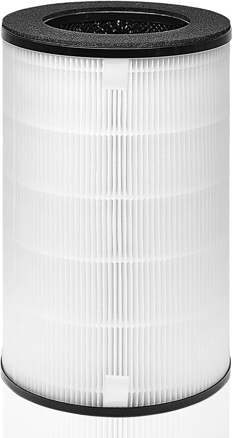 HSIAMEN فلتر AP-T30 متوافق مع فلتر بديل لجهاز تنقية الهواء HoMedics AP-T30 AP-T30WT AP-PET35-WT AP-PET35، رقم القطعة AP-T30FL AP-PET35FL مرشح HEPA حقيقي مع ترشيح بالكربون النشط، عبوة واحدة - Image 1