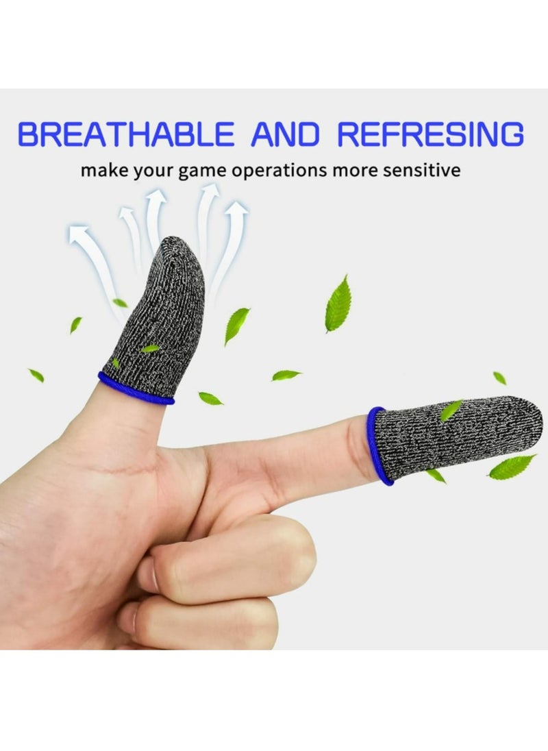 Pack of 10 Finger Sleeve Sets for Gaming Mobile Game Controller Thumb Sleeves