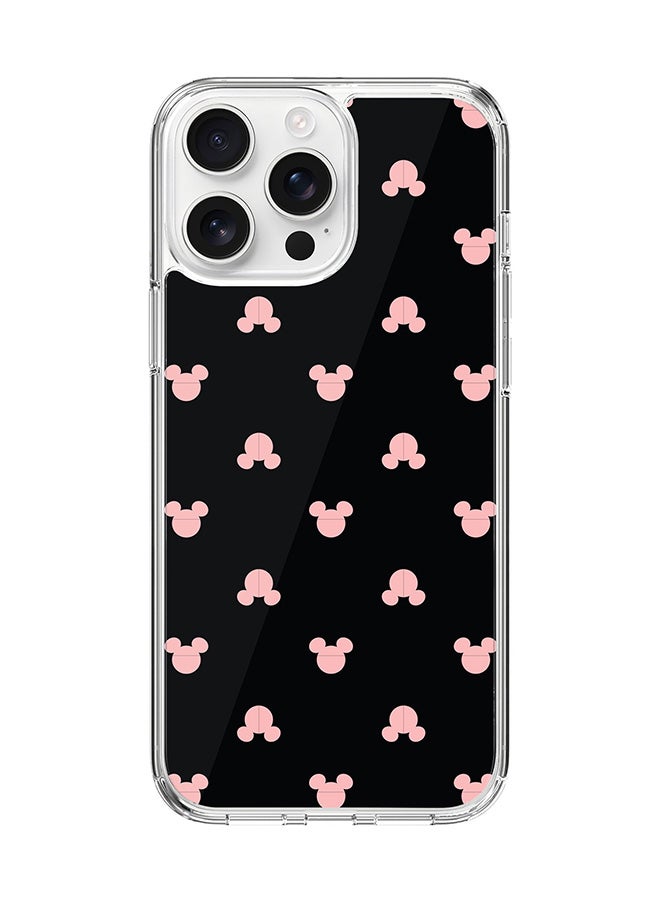 Stylizedd For iPhone 16 Pro Max Case [Compatible with MagSafe] Slim Magnetic cover Clear Phone Case - Mickey Print - Image 1
