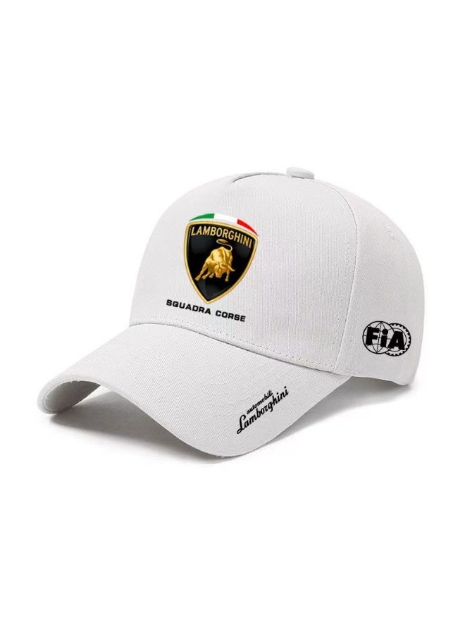 Lamborghini Squadra Corse FIA White Baseball Cap