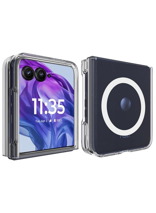 erorex Case For Motorola Razr 60 Ultra / Razr+ 2025 Clear Acrylic PC MagSafe Phone Case - Image 2