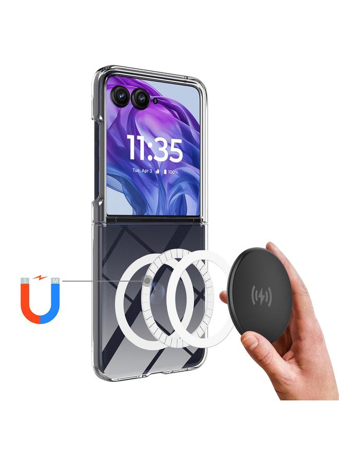 erorex Case For Motorola Razr 60 Ultra / Razr+ 2025 Clear Acrylic PC MagSafe Phone Case - Image 3