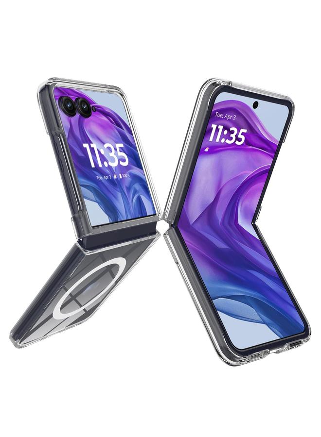 erorex Case For Motorola Razr 60 Ultra / Razr+ 2025 Clear Acrylic PC MagSafe Phone Case - Image 1