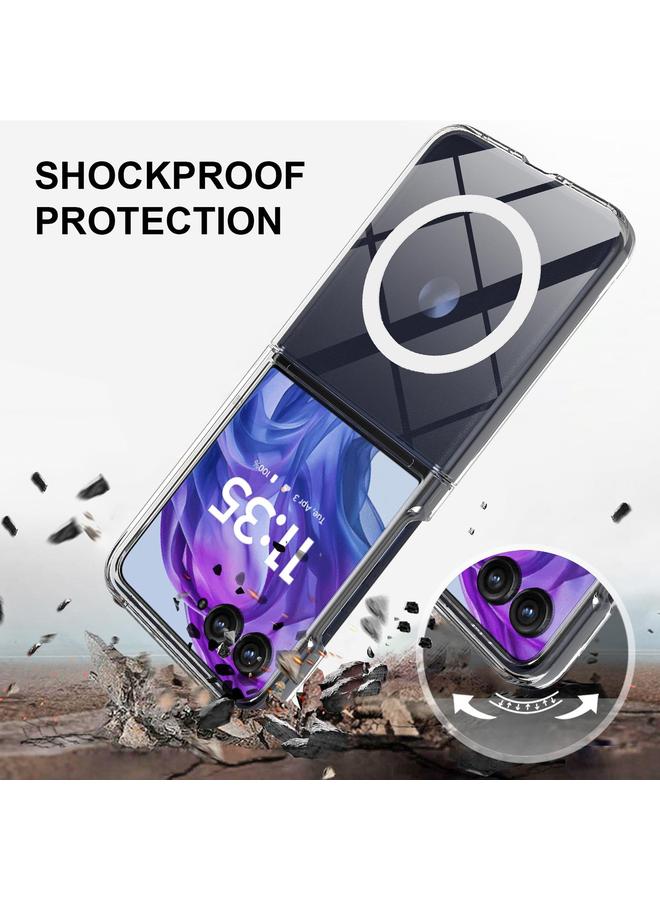 erorex Case For Motorola Razr 60 Ultra / Razr+ 2025 Clear Acrylic PC MagSafe Phone Case - Image 4