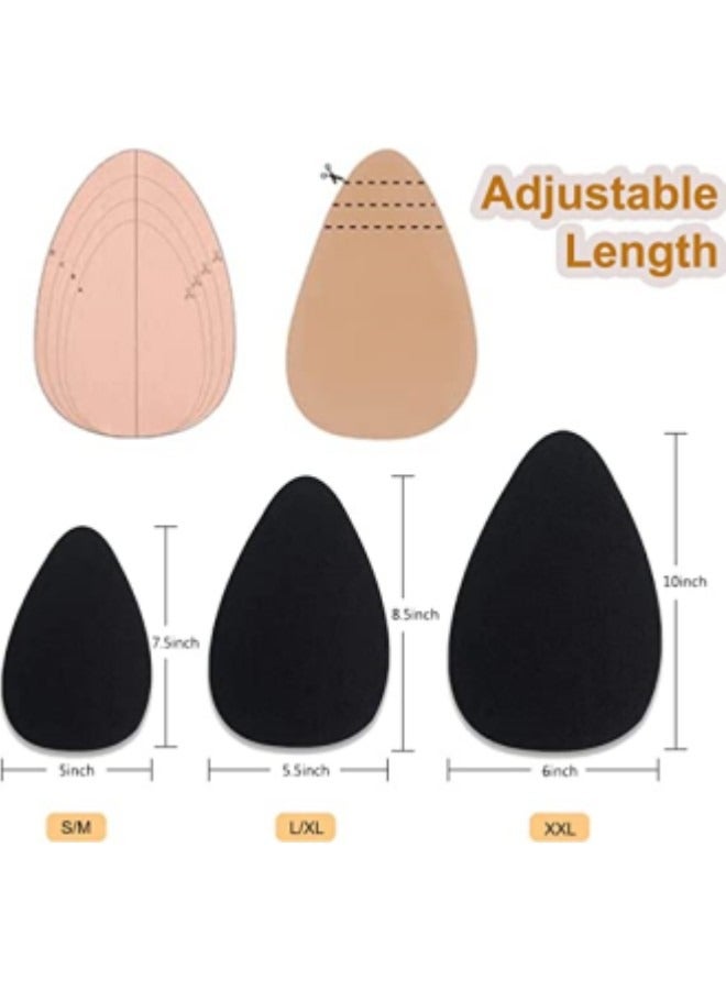 GGEROU 2 Pairs Invisible Adhesive Bra Adhesive Sticky Push Up Bra,Beige - Image 3