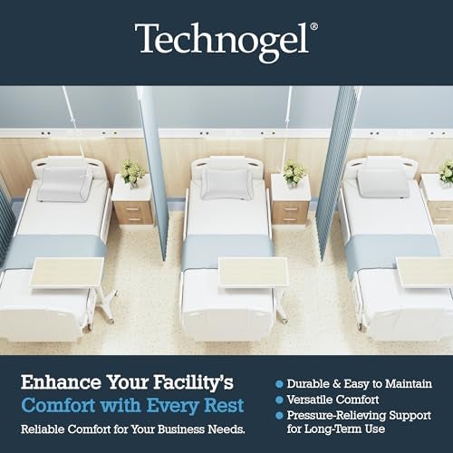 Technogel Contour Pillow with Cooling Gel – Ergonomic Neck, Shoulder and Cervical Support – Memory Foam with Temperature Regulation – for Back, Side Sleeper - Dual Heights Design, (4" & 4.5") - Image 4