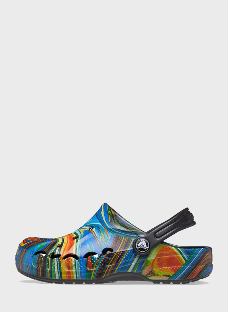 crocs Kids Baya Printed Clog Sandals